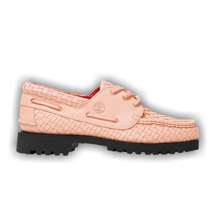 Buy Supreme x Timberland 3-Eye Classic Lug 'Pink Woven Leather