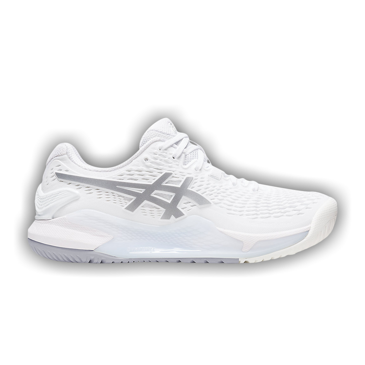 Buy ASICS Wmns Gel Resolution 9 'White Pure Silver' - 1042A208 100