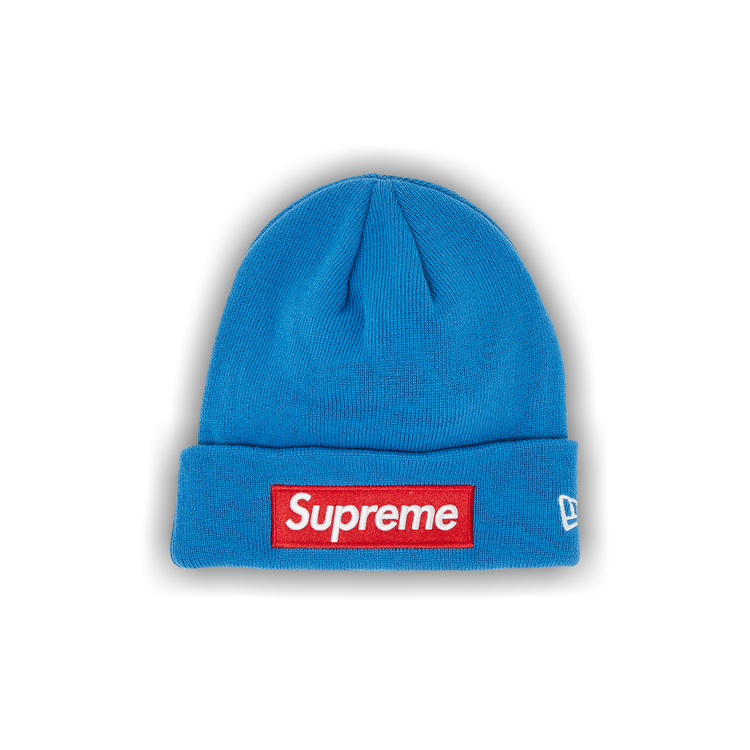 Buy Supreme x New Era Box Logo Beanie 'Blue' - FW22BN10 BLUE
