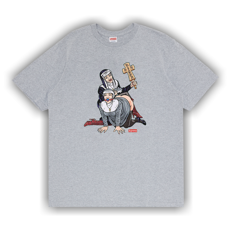 Buy Supreme Nuns Tee 'Heather Grey' - FW22T16 HEATHER GREY