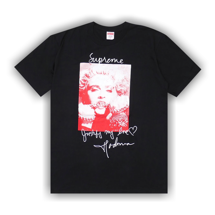 Buy Supreme Madonna T-Shirt 'Black' - FW18T1 BLACK | GOAT