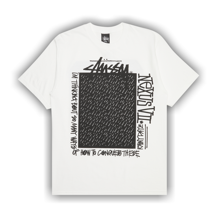★韓国の人気★【STUSSY】★REFRACTED TE.E★WHITE★ Buy Stussy Rain Frame Tee 'White' - 3902573 WHIT | GOAT