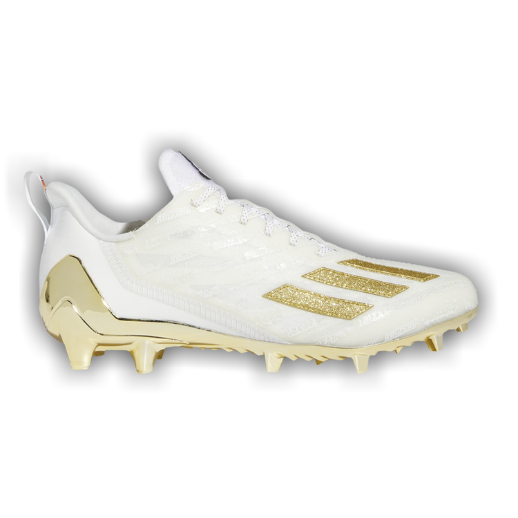 Adizero Cleats White Gold Metallic
