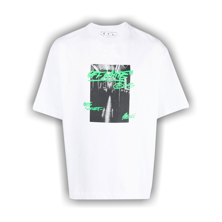 Buy Off-White Metro Type Over Skate Short-Sleeve Tee 'White