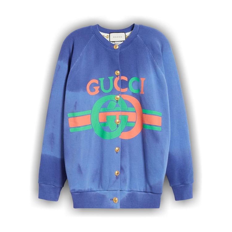 Buy Gucci Oversize Jersey Sweater 'Blue' - 566161 XJAV9 SS19