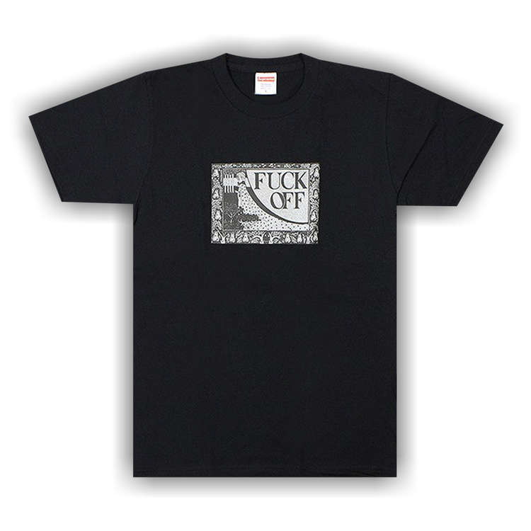 Buy Supreme Fuck Off Tee Black SS16T4 BLACK GOAT