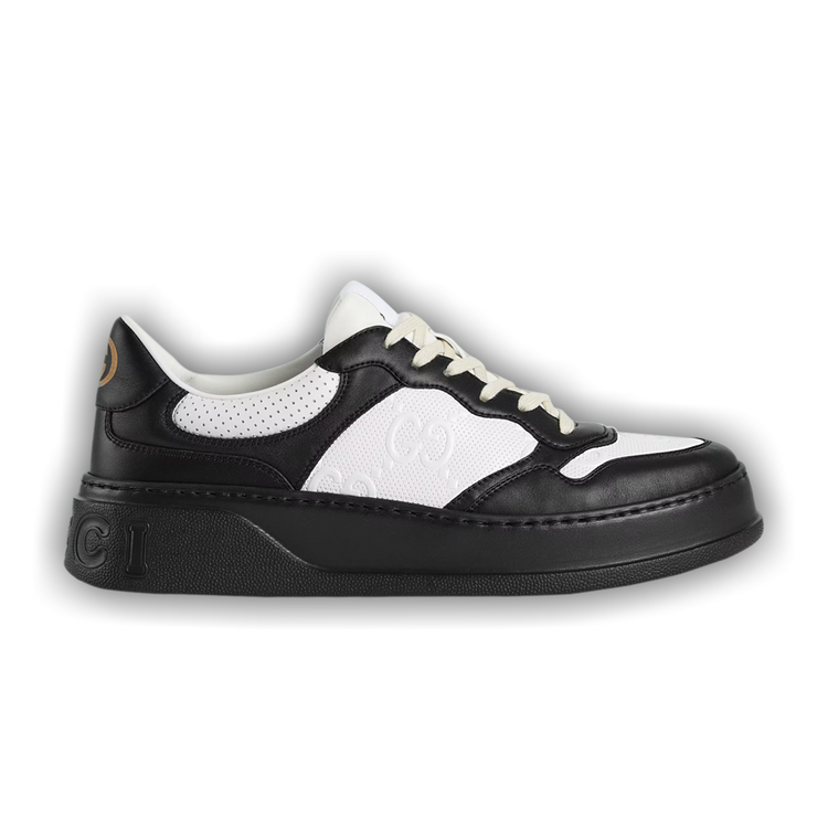 Black and white gucci sneakers discount