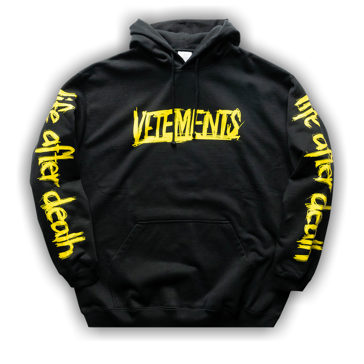 Buy Vetements World Tour Hoodie 'Black' - UAH21TR632 BLAC | GOAT