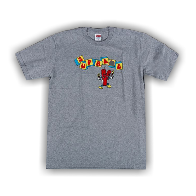 Buy Supreme Dynamite Tee 'Heather Grey' - SS19T20 HEATHER