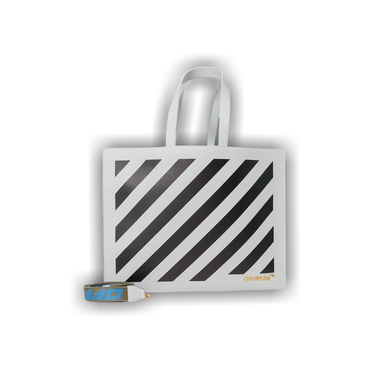 Buy Off-White Diag Hybrid Shop 48 Lettering Bag 'White/Black