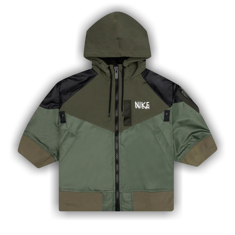 Buy Nike x Sacai Full Zip Hooded Jacket 'Khaki' - DQ9048 325 Buy Nike x Sacai Full Zip Hooded Jacket 'Khaki' - DQ9048 325