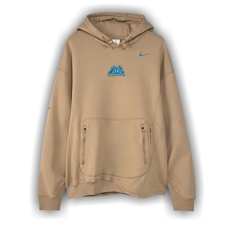 Buy Nike x Off White Fleece Hoodie Khaki DN1759 247 GOAT