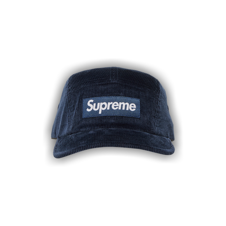 Buy Supreme Corduroy Camp Cap 'Navy' - FW22H100 NAVY | GOAT