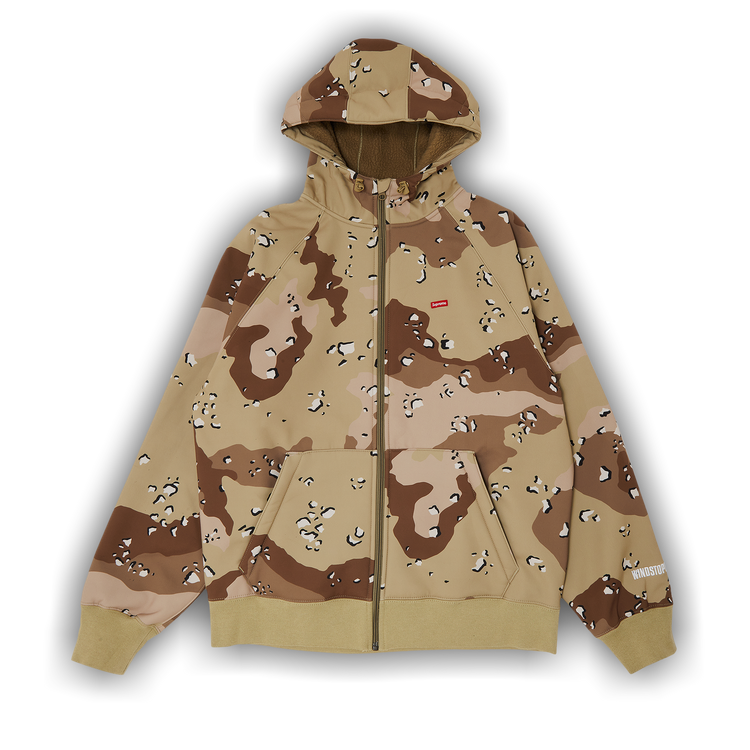 Buy Supreme x WINDSTOPPER Zip Up Hooded Sweatshirt 'Chocolate Chip Camo' -  FW22SW106 CHOCOLATE CHIP CAMO | GOAT