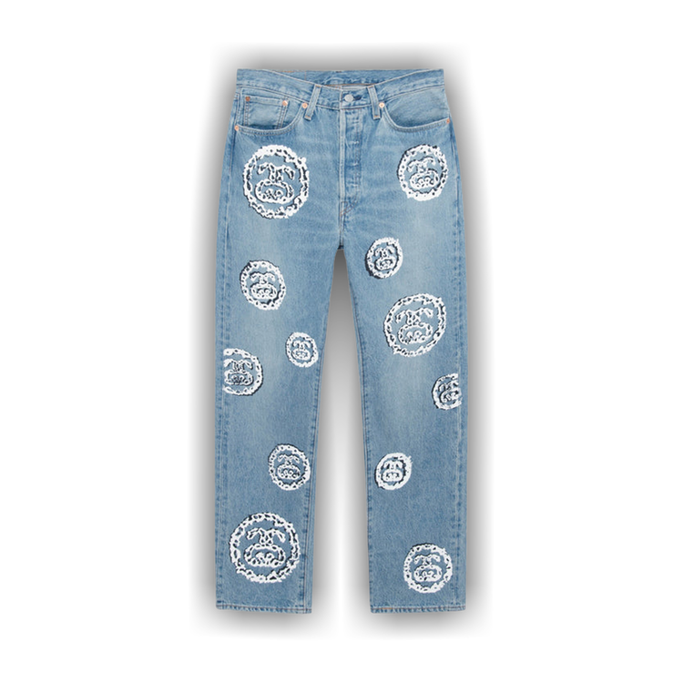 Buy Stussy x Denim Tears 501 Jean 'Light Indigo' - 40008168 LIGH