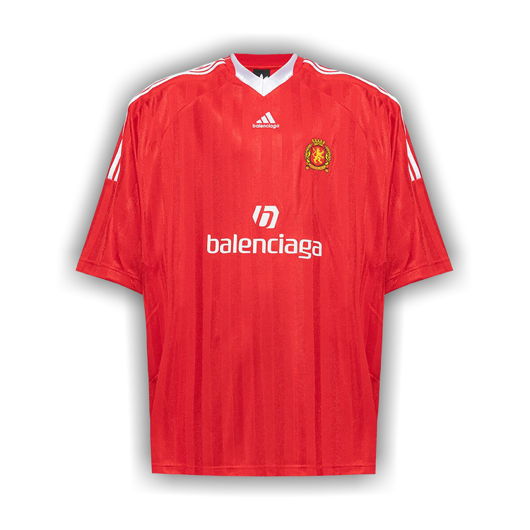Buy Balenciaga x adidas Oversized Soccer Shirt 'Red' - 723663 ...