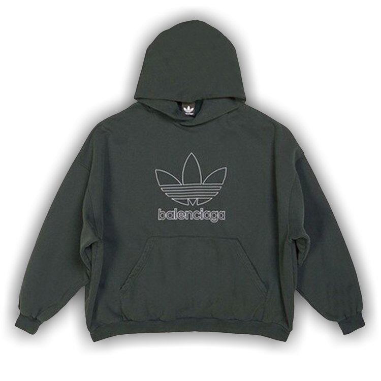 Buy Balenciaga x adidas Oversized Hoodie 'Green' - 712396 TNVA9