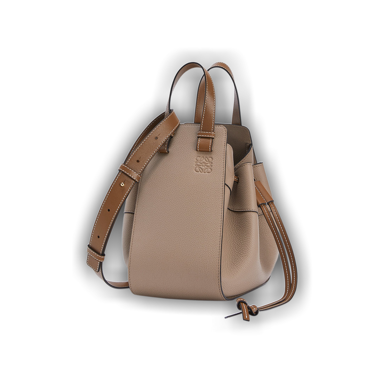 Buy Loewe Small Hammock Drawstring Bag Sand Mink Color 314 12BZ95 2566 GOAT