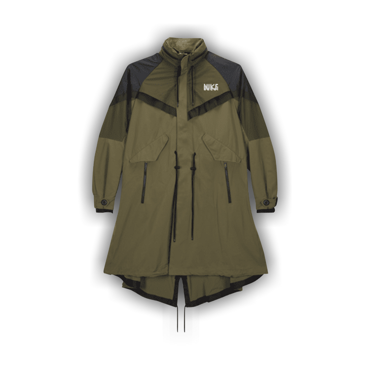 Buy Nike x sacai Trench Jacket 'Medium Olive' - DQ9027 222