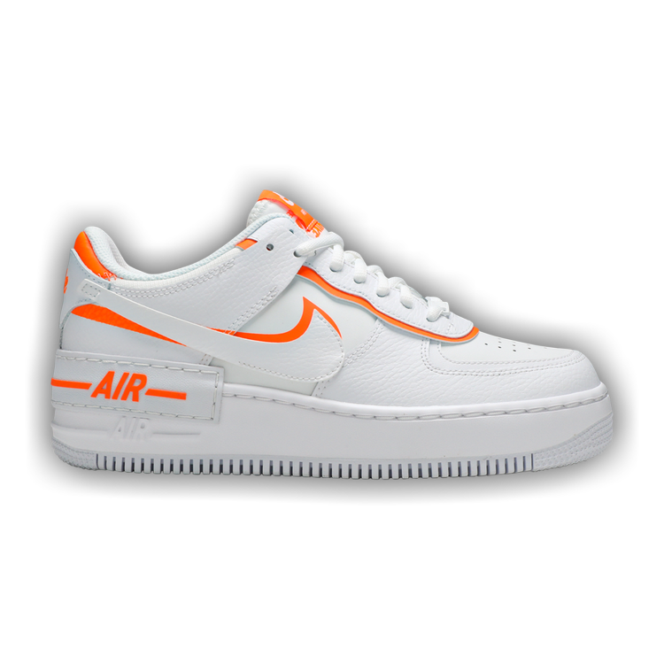 Nike Women's Air Force 1 Shadow White/Total Orange - CI0919-103