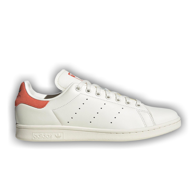 Adidas Stan Smith Shoes - Men's - White / Off White / Preloved Red - 9