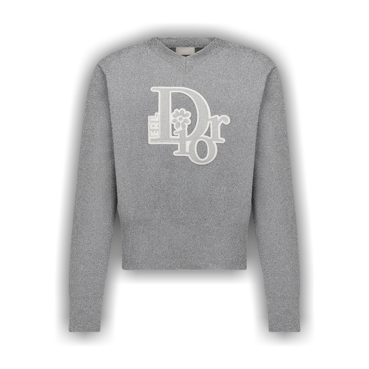 DIOR サマーニット POST JUNK / 80's CHRISTIAN DIOR Vネック コットンサマーニット [L]
