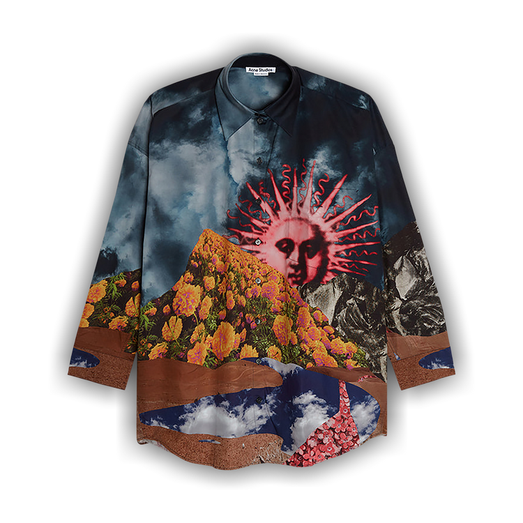 Buy Acne Studios Long-Sleeve Shirt 'Multicolor' - AC0471 GOAT MULT
