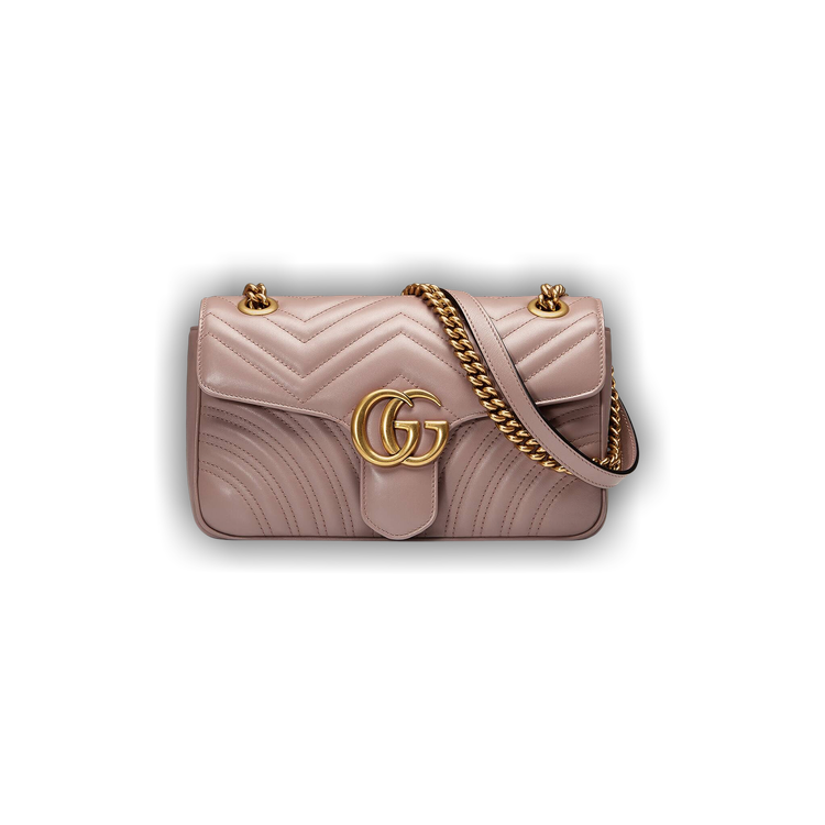 Gucci GG Marmont Medium Matelasse Shoulder Bag Dusty Pink 443496