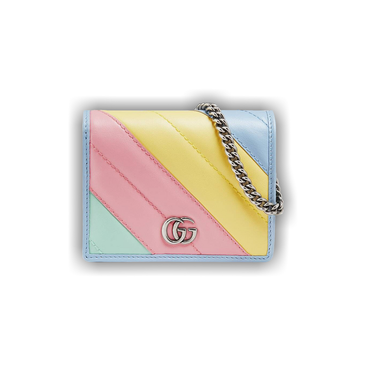 Buy Gucci GG Marmont Card Case Wallet Multicolored Pastel