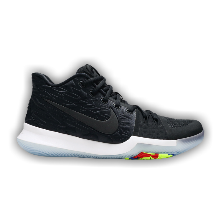 Kyrie 3 black cheap multicolor