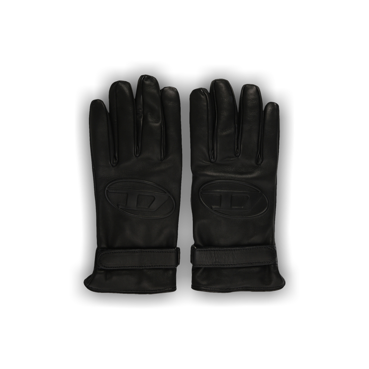 DIESEL, Black Men's Gloves