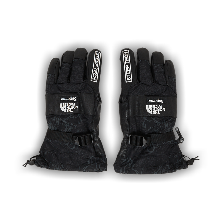 Supreme x The North Face Steep Tech Gloves 'Black Dragon' | GOAT