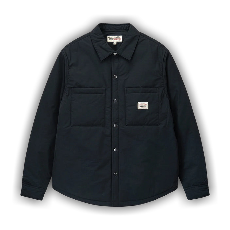 Buy Stussy Padded Tech Over Shirt 'Black' - 1110275 BLAC | GOAT