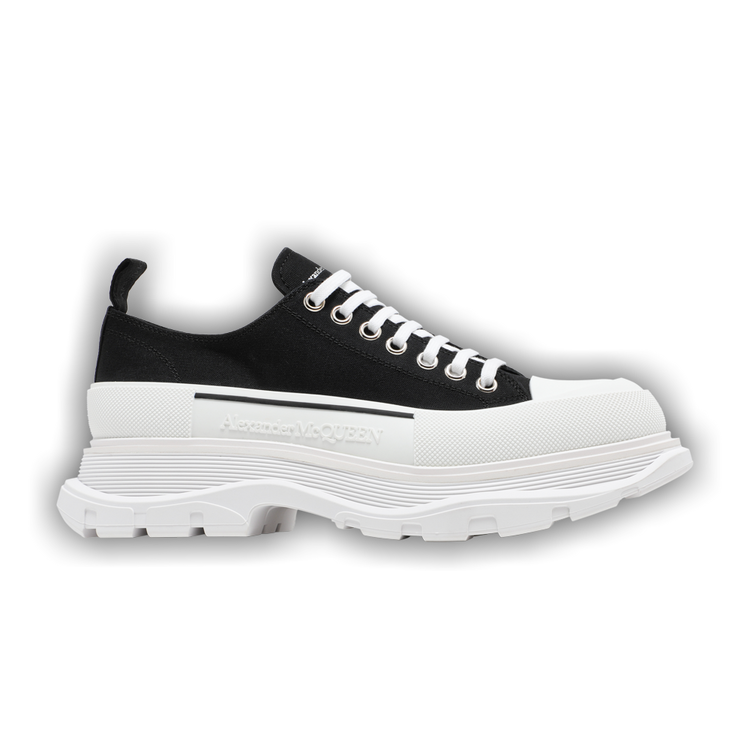 Buy Alexander McQueen Tread Slick Lace Up 'Black White