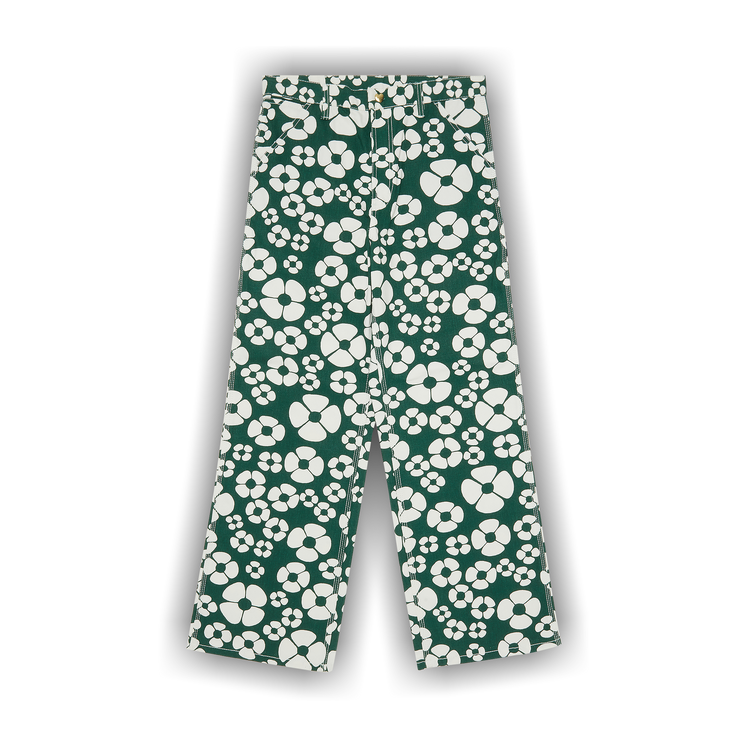 ■MARNI■ Marni x Carhartt WIP Floral Print Slip-On Forest G x Carhartt floral slip-on sneakers in green - Marni | Mytheresa