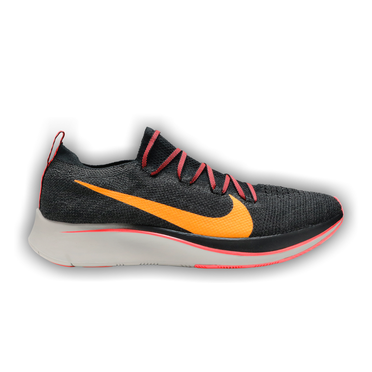 Nike zoom fly flyknit black flash crimson deals