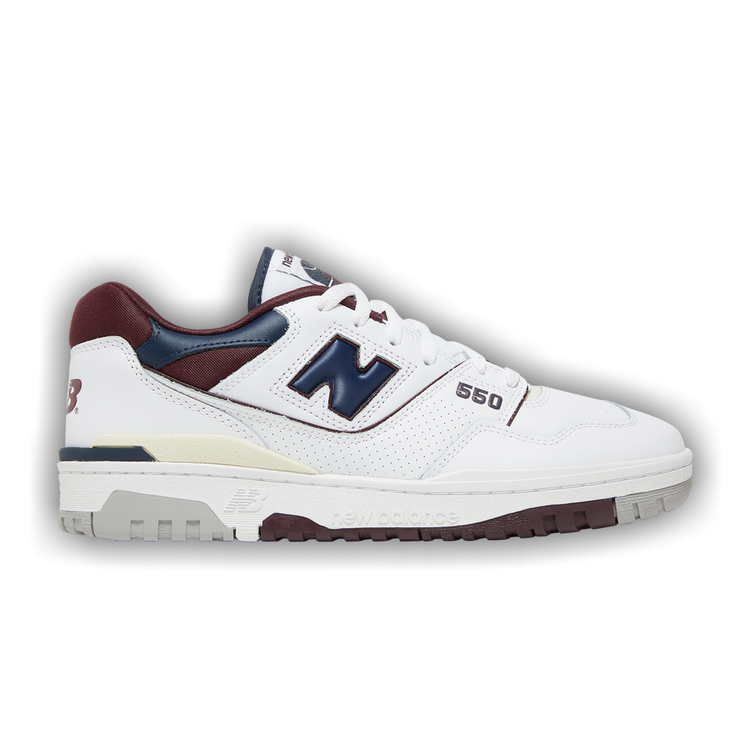 New Balance 550 White Navy NB Burgundy