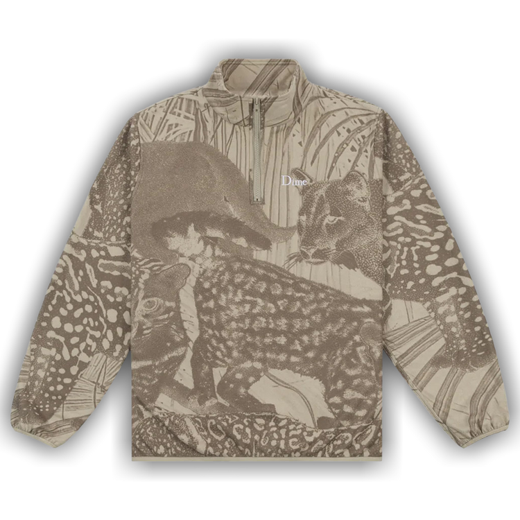 Buy Dime Safari Polar Zip Fleece 'Tan' - DIMEHO4TAN | GOAT