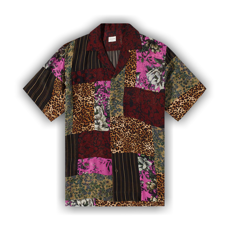 Buy Dries Van Noten Multi Panel Vacation Shirt 'Black' - 231