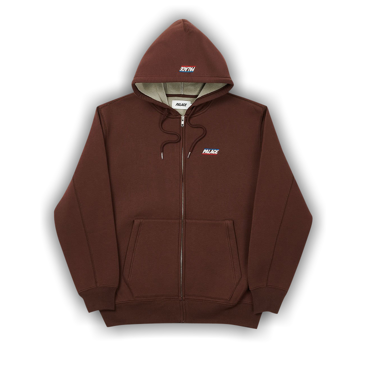 Buy Palace Ard Quality Zip Hood 'Brown' - P19CS278 | GOAT CA