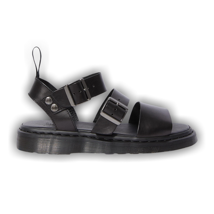 Achetez des Gryphon Brando Leather Gladiator Sandals 'Black