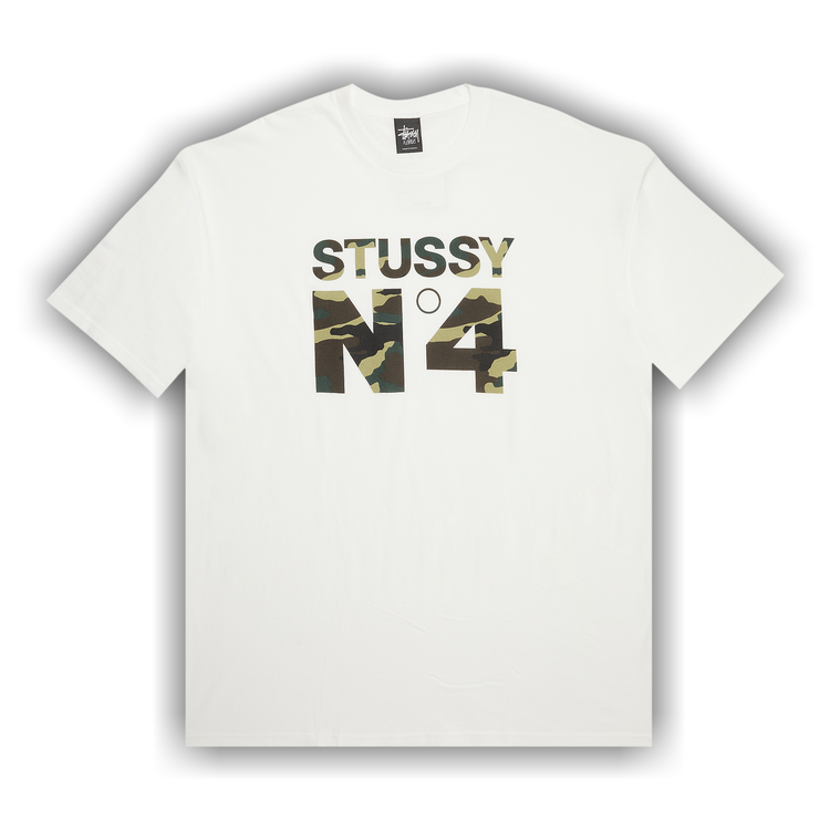 Buy Stussy Camo No.4 Tee 'White' - 1902811 WHIT | GOAT