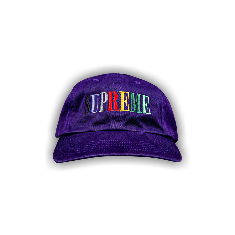 Buy Supreme Multi Color Logo 6-Panel 'Purple' - FW20H65