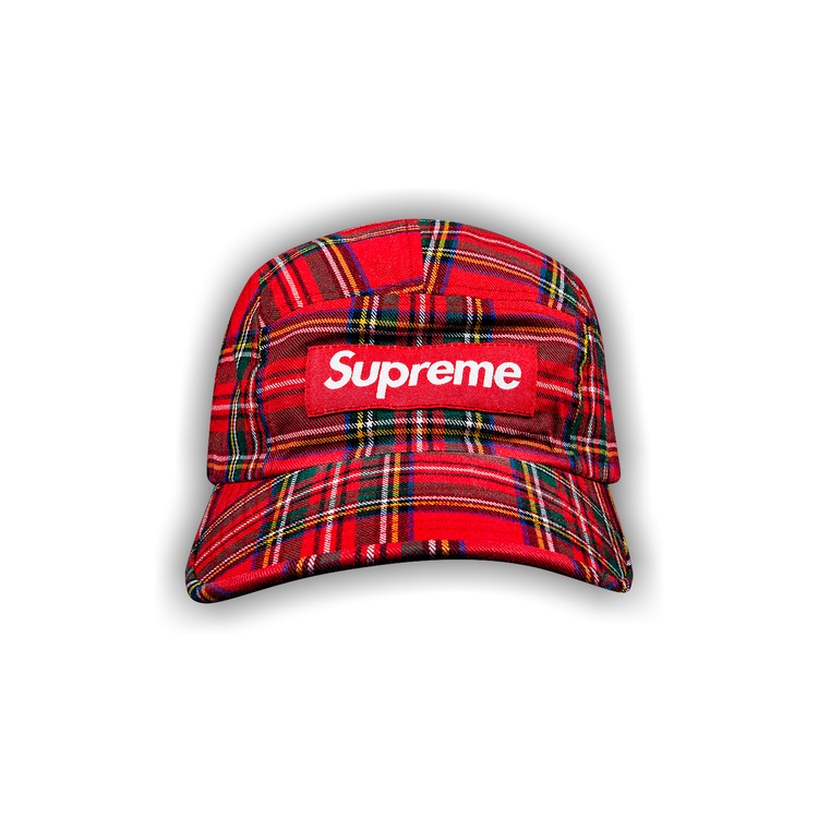 Buy Supreme Washed Chino Twill Camp Cap 'Red Tartan Buy Supreme Washed Chino Twill Camp Cap 'Red Tartan