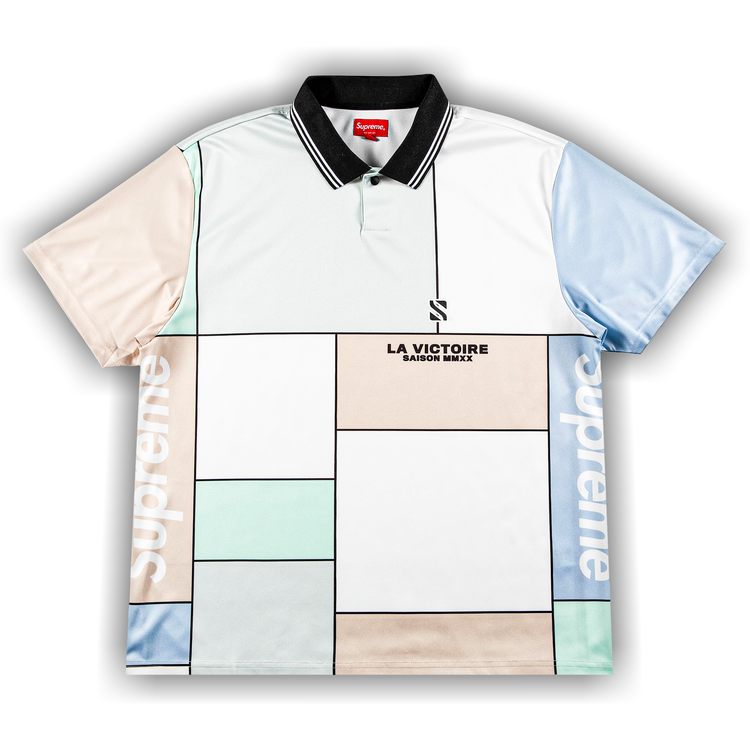 Buy Supreme Colorblocked Soccer Polo 'Grey' - FW20KN35 GREY