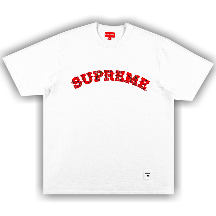 FW20 Supreme Plaid Applique S/S Top - シュプリーム Tシャツ Supreme Plaid Appliqué S S Top (FW20) - $88