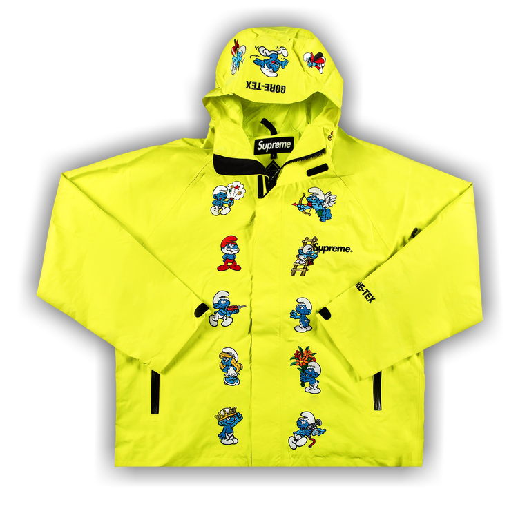 Buy Supreme x Smurfs GORE-TEX Shell Jacket 'Bright Yellow 
