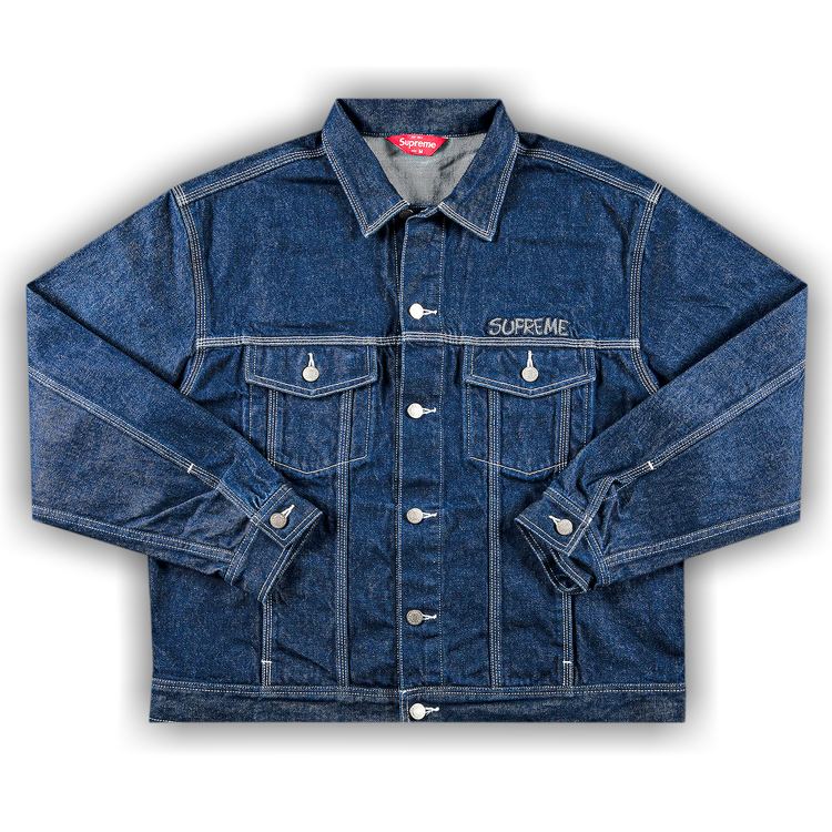 Buy Supreme x Smurfs Denim Trucker Jacket 'Blue' - FW20J41