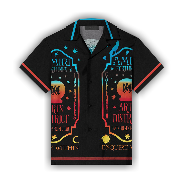 Buy Amiri Fortune Bowling Shirt 'Black' - PS23MSS010 001
