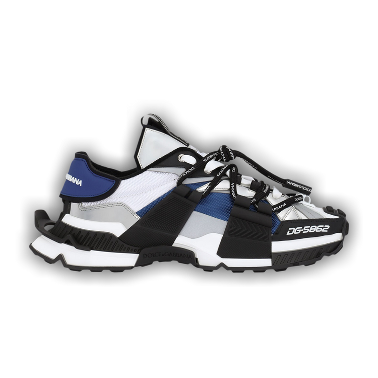 スニーカー DOLCE  GABBANA Men Sneakers A10863A9L64 80999 Black DOLCE&GABBANA ドルガバ ディア＆カーフレザー スニーカー *黒